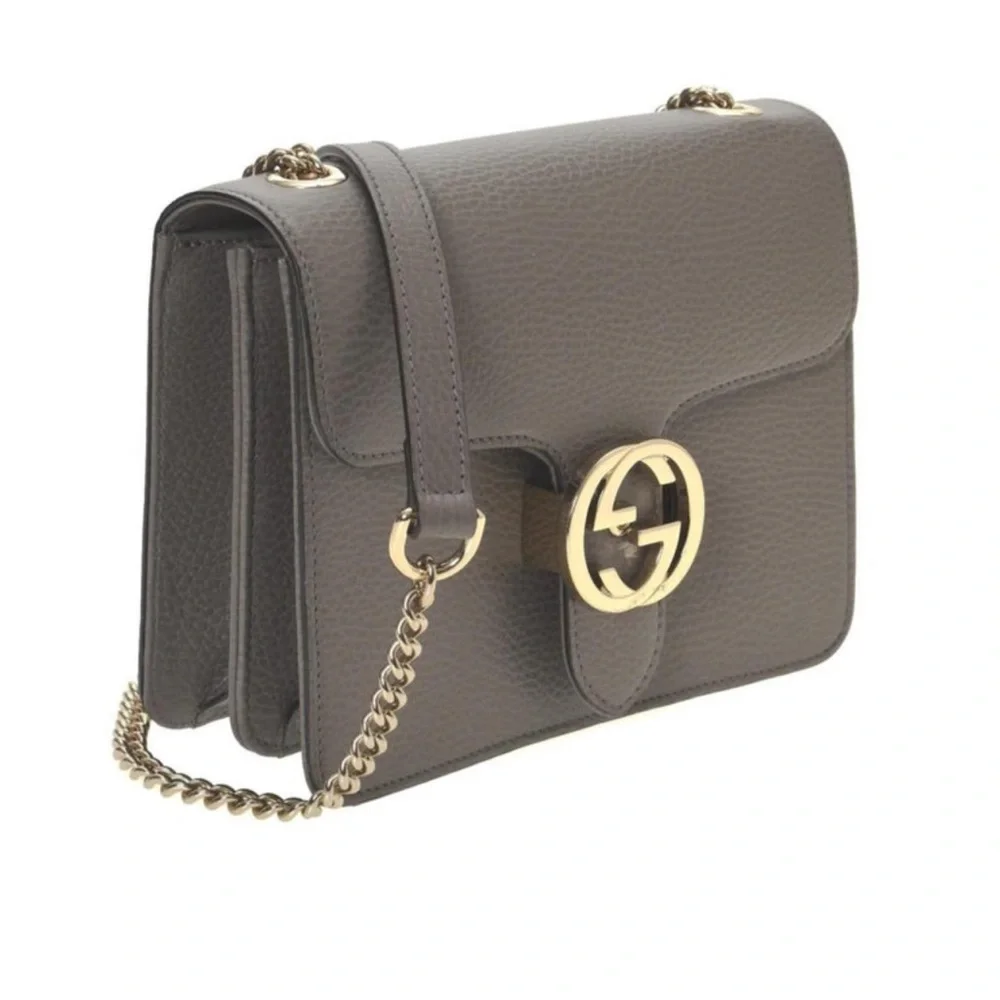 Gucci Dollar Calfskin Interlocking GG Small Shoulder Bag Grey
$2,300 - Picture 3 of 4